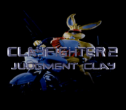Clay Fighter 2 - Judgment Clay (USA) Title Screen